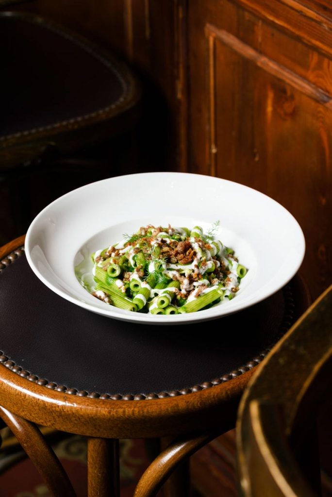 Maccheroni con verdure Uzeta Bistrò Siciliano Maccheroni con verdure